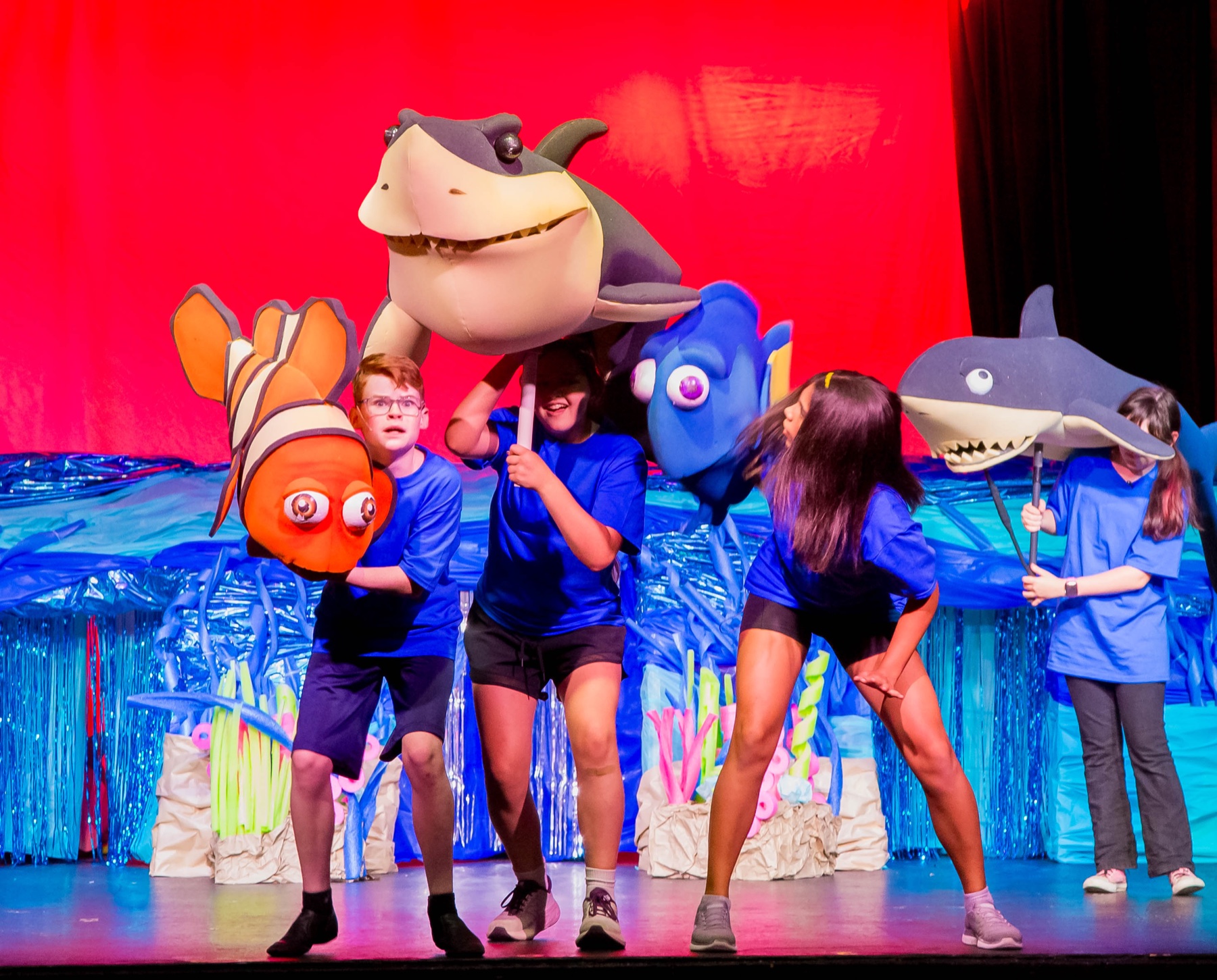 Young performers bring Nemo, Dory, and sharks to life on stage